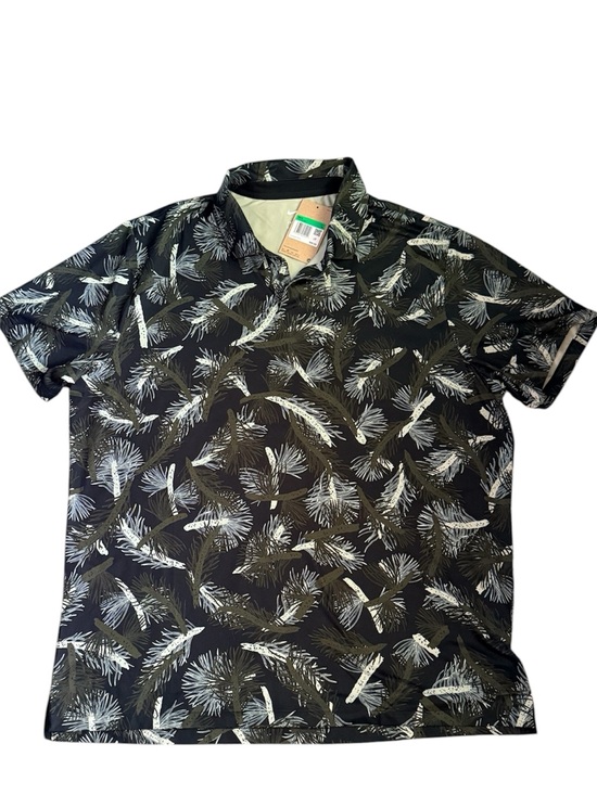 Nike Other - Nike Black Polo with White Leaf Print